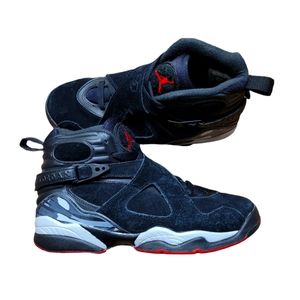 Rare Nike Air Jordan 8 Retro Playoff 2007 305368-061 US Black  Sz 6.5